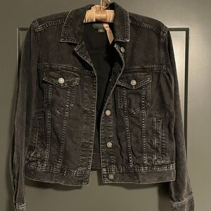 American Eagle   black jean jacket! Gently Worn once!!